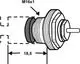 Abbildung eines Heizelementes mit M16x1 Gewinde und einem Dichtungsring, gefertigt von IMI Hydronic Engineering. Maßelement ist mit 18,5 mm gekennzeichnet.